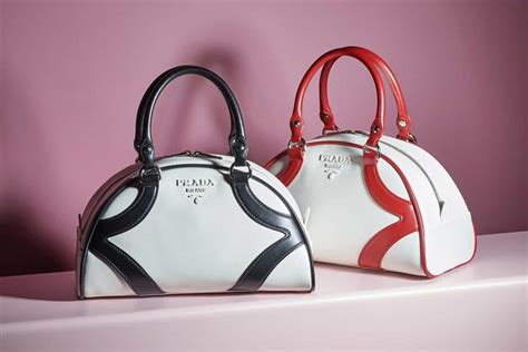 prada chain bowler bag|prada canvas bowling bag.